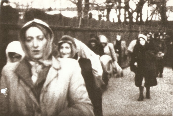 Győri deportálás 1944 végén, amatőr film kockája
