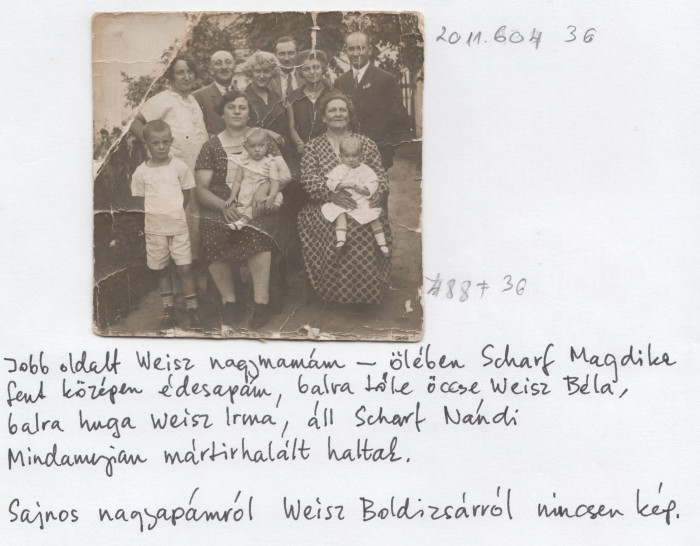 Csoportkép a tágabb Weisz családról 